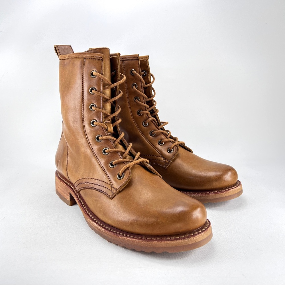 NEW Frye Veronica Lace Up Combat Boots - Picture 9 of 14